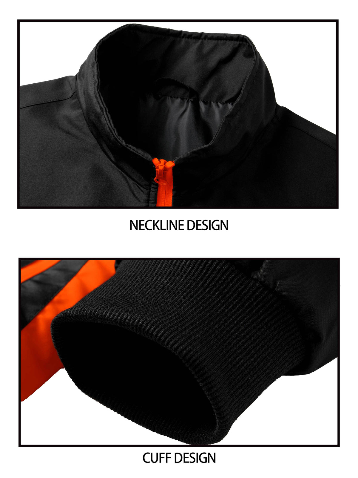 Men's Spring/Fall Stand Collar Zipper Tracksuit Set