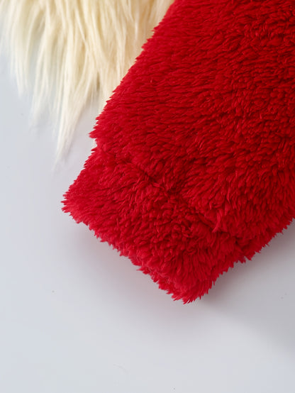 3 հատ աղջիկների ձմեռային տաբատների հավաքածու՝ երկար թևքերով բոդիով, կարմիր ժապավենով զարդարված կայծակաճարմանդով վերնաշապիկով + առօրյա առաձգական գոտկատեղով տաբատ, զբոսանքի համար