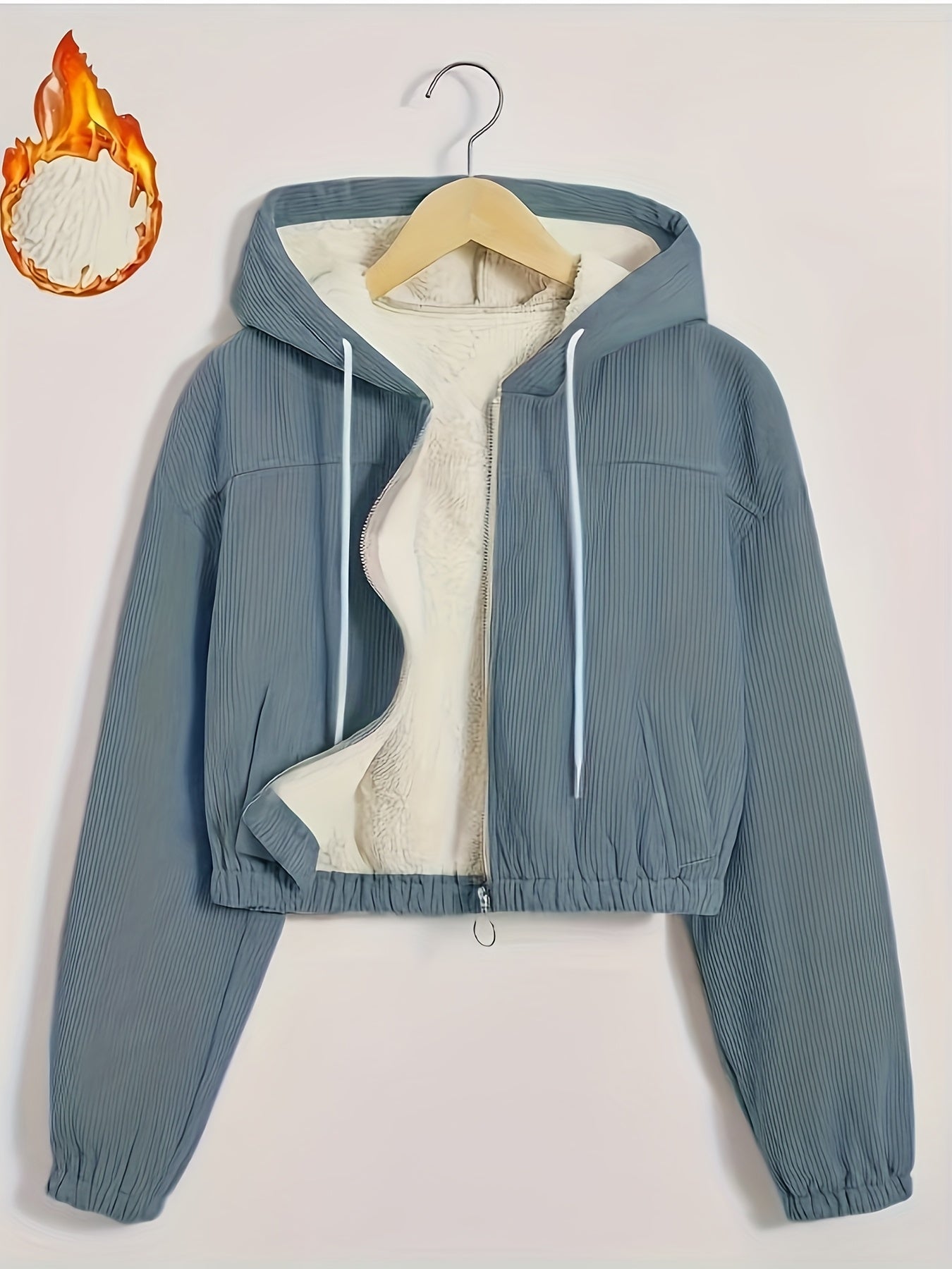 Կանացի սև գլխարկով բաճկոն՝ բրդյա աստառով - Ձմեռային վերարկու՝ ամբողջական կայծակաճարմանդով, առջևի ամբողջական կայծակաճարմանդով փակվող, կայծակաճարմանդով գրպաններ, լվացքի մեքենայով լվացվող արտաքին պատյան