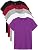 5-Pack Girls Cotton Short Sleeve T-Shirts Comfortable Fit