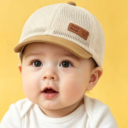Breathable Cotton Plaid Duckbill Hat for Toddlers 6-24 Months