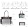 Women’s 3-Piece Tote Bag and Wallet Set – Stylish Shoulder Satchel