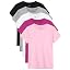 5-Pack Girls Cotton Short Sleeve T-Shirts Comfortable Fit
