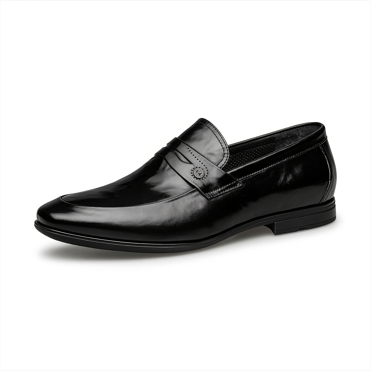Men's Genuine Leather Slip-On Dress Shoes Casual Minimalist Style