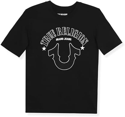 True Religion տղաների գրաֆիկական բամբակյա շապիկ՝ ոճային, ամենօրյա