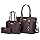 Women’s 3-Piece Tote Bag and Wallet Set – Stylish Shoulder Satchel
