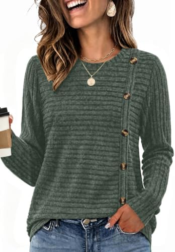 WIHOLL Women's Long Sleeve Tunic Sweater for Fall