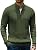 Men’s Quarter Zip Cable Knit Pullover Sweater
