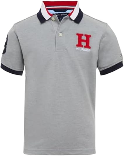 Tommy Hilfiger Boys' Short Sleeve Polo Shirt – Soft Pique Fabric