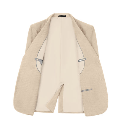Men'S Navy Corduroy Blazer & Pants - Classic Notch Lapel, Casual Two-Piece Suit with Long Sleeves, Polyester Fabric, All-Season Wear, Casual Attire|Casual Style|Polyester Suit