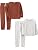 Simple Joys Girls 4-Piece Playwear Set - Soft & Versatile
