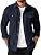 Men's Long Sleeve Button-Up Shirt Jacket with Flap Pockets