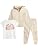 DKNY Baby Girls' 3-Piece Fleece Hoodie, Jogger & Tee Set