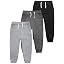 Boys' Cotton Jogger Sweatpants 3-Pack with Pockets