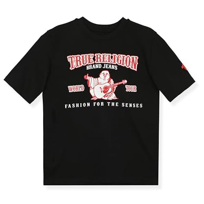 True Religion տղաների գրաֆիկական բամբակյա շապիկ՝ ոճային, ամենօրյա