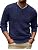 Men's Cable Knit Crewneck Sweater Pullover Long Sleeve