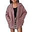 Women's Oversized Faux Leather Jacket for Fall & Winter