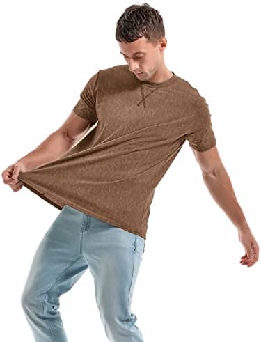 Men's Cotton Crew Neck T-Shirts - Lightweight Summer Tees S-4XL