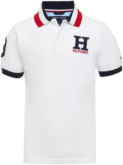 Tommy Hilfiger Boys' Short Sleeve Polo Shirt – Soft Pique Fabric