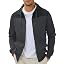 JMIERR Men's Lightweight Colorblock Zip Hoodie Jacket