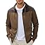 JMIERR Men's Lightweight Colorblock Zip Hoodie Jacket