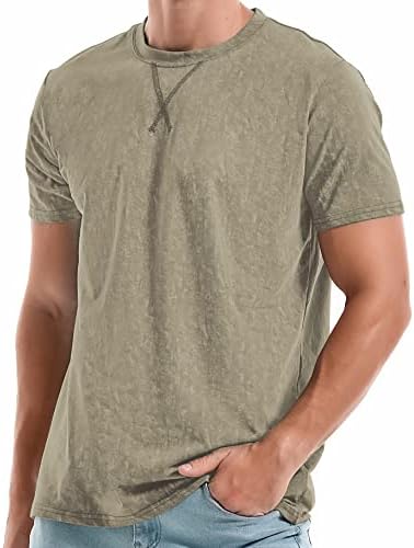 Men's Cotton Crew Neck T-Shirts - Lightweight Summer Tees S-4XL