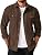 Men's Long Sleeve Button-Up Shirt Jacket with Flap Pockets