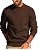 Men's Waffle Knit Crewneck Sweater Textured Pullover