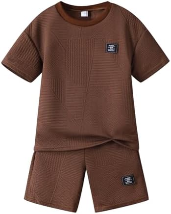 Boys Summer Short Sleeve Top & Shorts Set Casual Outfit