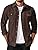 Men's Long Sleeve Button-Up Shirt Jacket with Flap Pockets