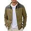 JMIERR Men's Lightweight Colorblock Zip Hoodie Jacket