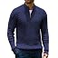 Men’s Quarter Zip Cable Knit Pullover Sweater