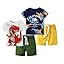 Toddler Boy Summer Shirt and Shorts Set for Ages 2-7