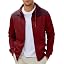 JMIERR Men's Lightweight Colorblock Zip Hoodie Jacket
