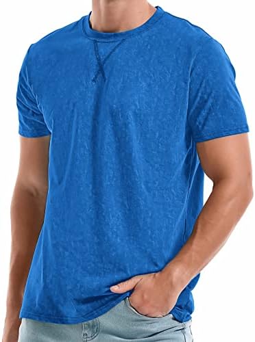 Men's Cotton Crew Neck T-Shirts - Lightweight Summer Tees S-4XL