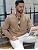 Men's Lightweight Crewneck Sweatshirt with Geometric Texture