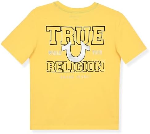 True Religion տղաների գրաֆիկական բամբակյա շապիկ՝ ոճային, ամենօրյա