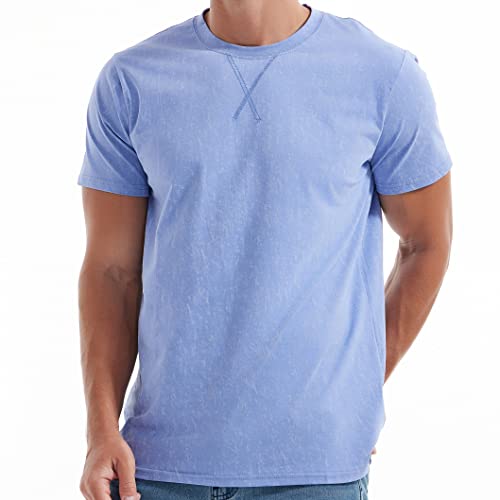 Men's Cotton Crew Neck T-Shirts - Lightweight Summer Tees S-4XL