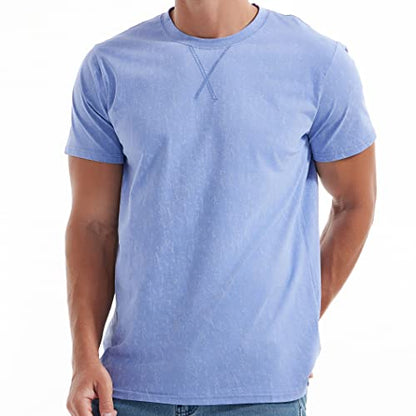 Men's Cotton Crew Neck T-Shirts - Lightweight Summer Tees S-4XL