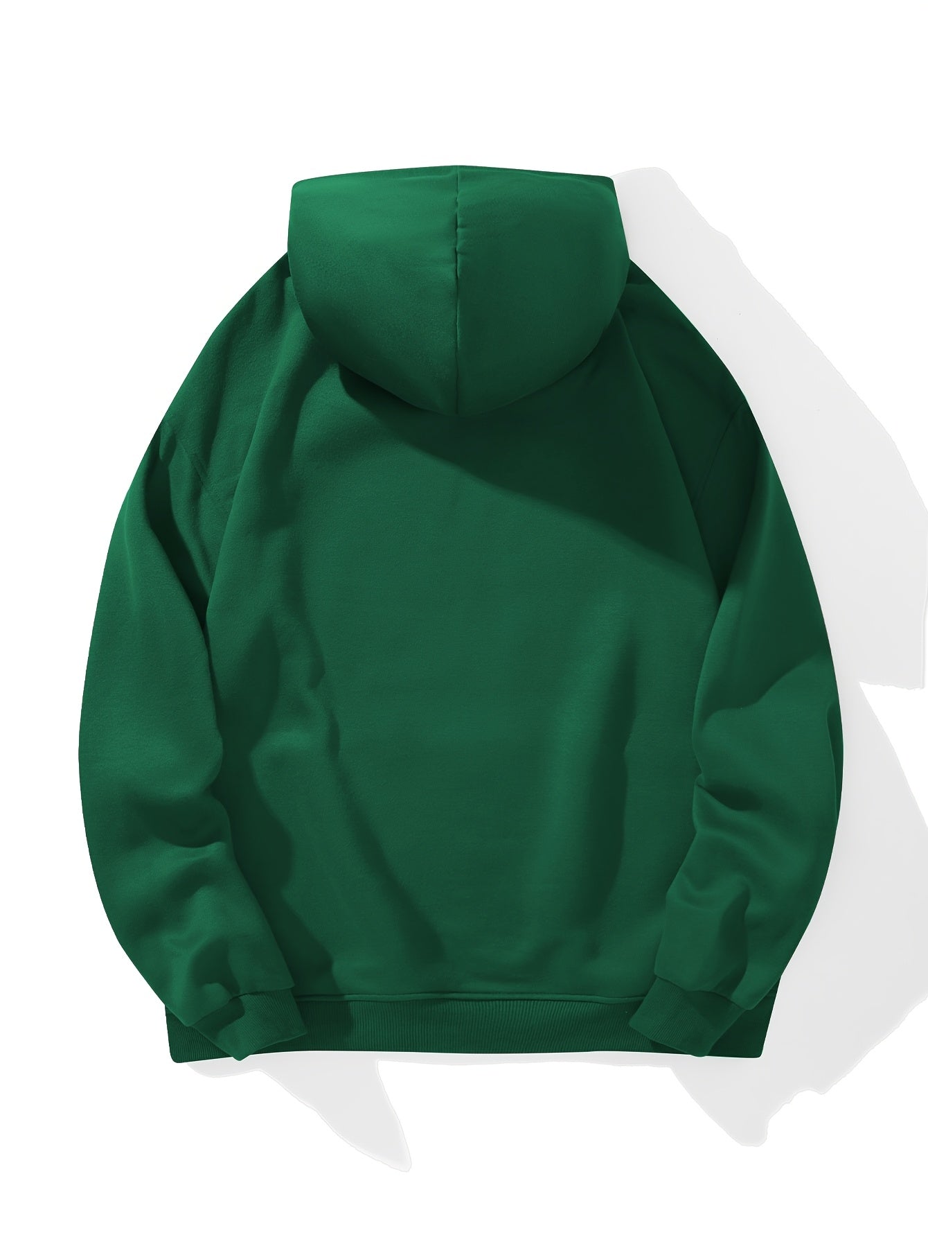 Men's 2025 New Year Print Hooded Sweatshirt - Kanji-Inspired "Goodbye 2025 2026" Pullover, Winter Warm Casual Sweater with Green/Red Toggle Switch Design, Machine Washable Red Hoodie for Christmas & NYE Parties