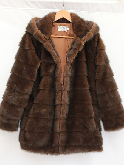 Կանացի էլեգանտ շքեղ ձմեռային վերարկու - երկար պաշտոնական և առօրյա վերարկու, չձգվող ցուրտ եղանակի բաճկոն՝ երեկույթների, գրասենյակի, առօրյայի համար - Կանացի էլեգանտ վերարկու, երեկույթի հագուստ, բարդ դիզայն, փափուկ հյուսվածք, ոճային ձմեռային վերարկու