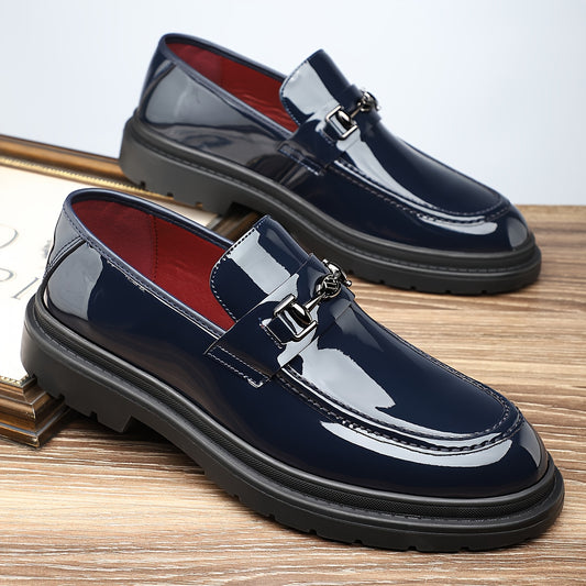 Men's Large Size Microfiber Leather Slip-On Loafers - ayq