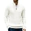 Men’s Quarter Zip Cable Knit Pullover Sweater