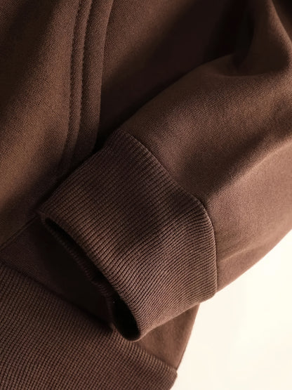 Men's Christmas Hooded Sweatshirt with Rudolph & Santa Print - Thickened Winter Pullover Hoodie, Warm Long Sleeve Casual Sweater for Skiing, Parties, Team Events - Machine Washable (Couple Matching, Unisex Style)