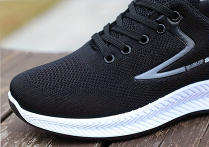 Men's Lace-up Sneakers - Athletic Shoes - Lightweight And Breathable - Running Basketball Workout Gym