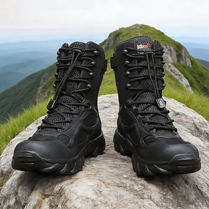 Men's All-Season Tactical Short Boots, Breathable & Comfortable