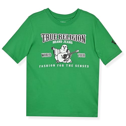 True Religion տղաների գրաֆիկական բամբակյա շապիկ՝ ոճային, ամենօրյա