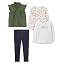Simple Joys Girls 4-Piece Playwear Set - Soft & Versatile