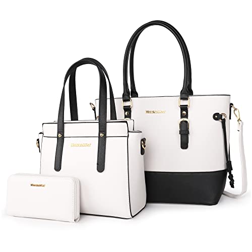 Women’s 3-Piece Tote Bag and Wallet Set – Stylish Shoulder Satchel