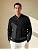 Men's Cable Knit Henley Sweater with Ribbed Stand Collar